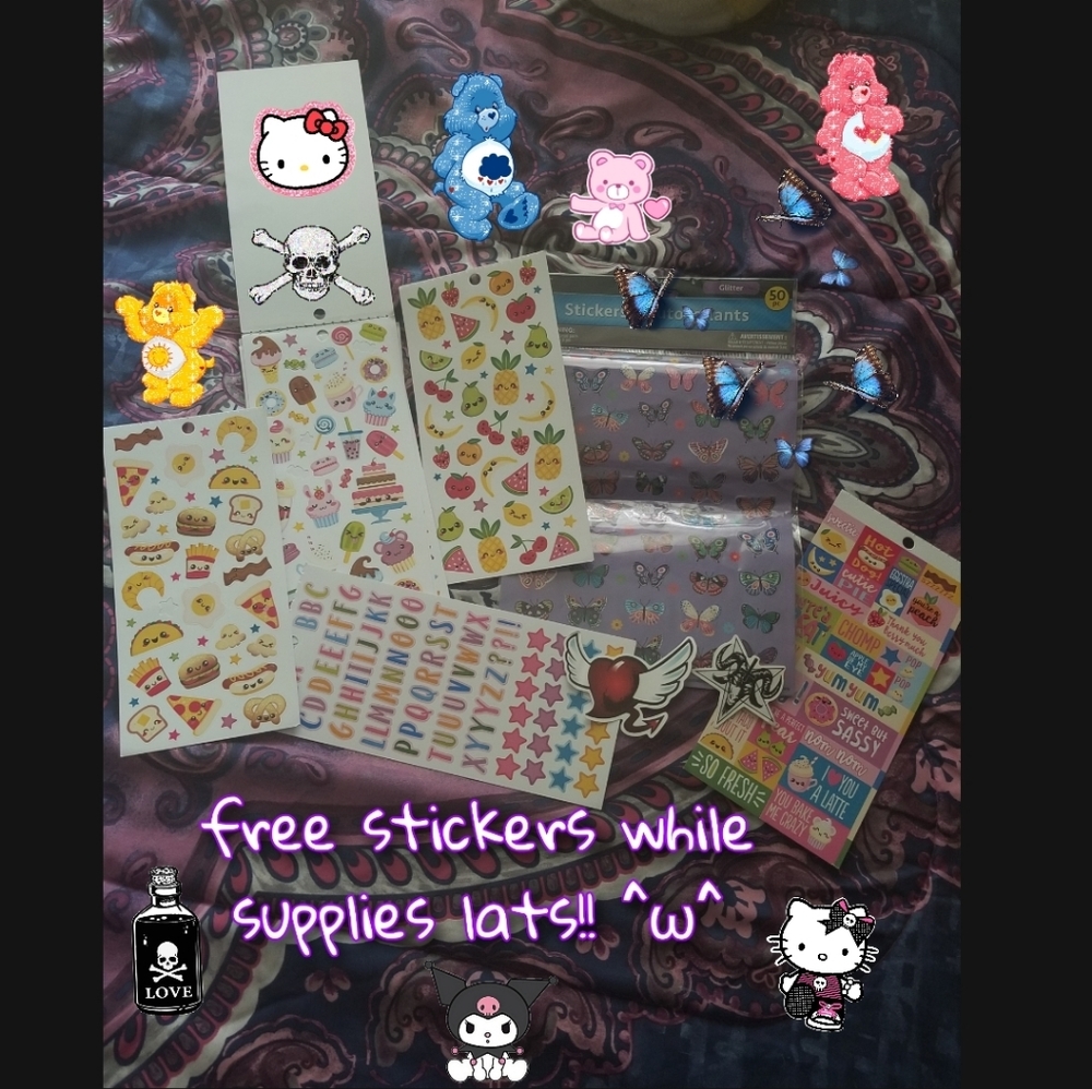 Free stickers with each order I Restocked \(^｡^)/